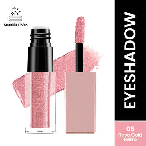 Buy Swiss Beauty Metallic Liquid Eyeshadow - 05 Rose Gold Retro (2.25 ml) - Purplle