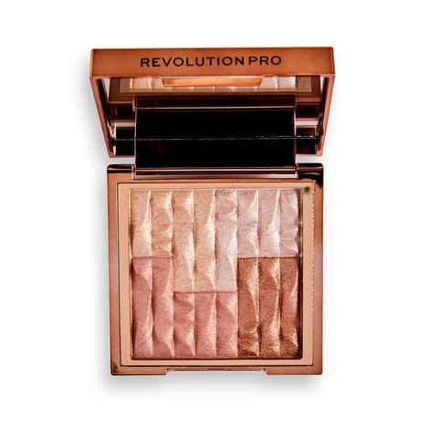 Buy Makeup Revolution Pro Goddess Glow Shimmer Brick Afterglow 8 GM - Purplle