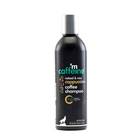 mCaffeine Anti-Dandruff Cappuccino Coffee Shampoo | Reduces Scalp Dryness, Itchiness & Flakiness with Natural AHA and Cinnamon | Controls Excess Oil | SLS and Paraben Free | For All Hair Types| 250 ml