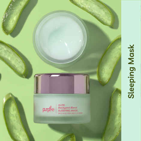 Buy Purplle Aloe Backyard Blend Sleeping Mask with Aloe Vera and Cucumber (50 gm) - Purplle