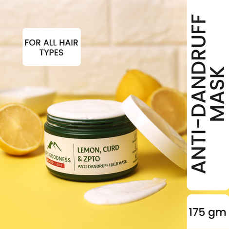 Buy Alps Goodness Lemon, Curd & ZPTO Anti Dandruff Hair Mask (175 gm)| Anti Dandruff Hair Mask| Silicone Free| Paraben Free| Sulphate Free| Mineral Oil Free| Vegan| Hair Mask - Purplle