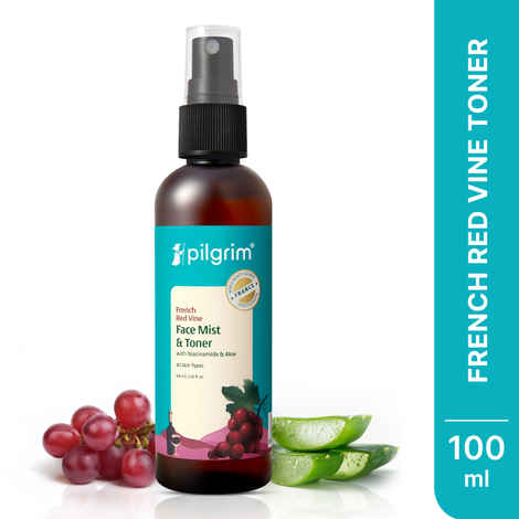 Pilgrim Red Vine Face Mist & Toner With Niacinamide & Aloe (100 ml)