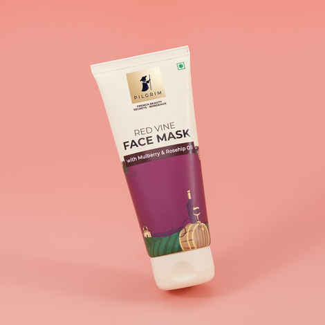 Buy Pilgrim Red Vine Face Mask With Mulberry & Rosehip Oil |Instantly Lifts Face Enhances Natural Glow (100 gm) - Purplle