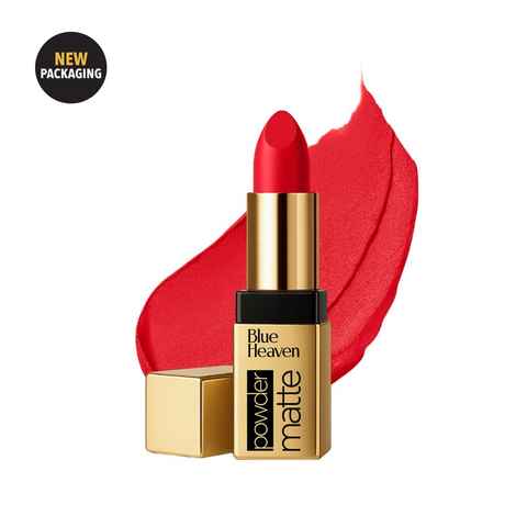 Buy Blue Heaven Powder Matte Lipstick for Women | Highly Pigmented | Light Weight | Creamy & Comfortable Buttery Texture | Luxe Matte Finish | Coral Touch | 3.5 gm - Purplle