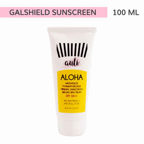 Buy AULI Broad Spectrum Gel Sunscreen - Aloha | 100GM | Organic | Harmful Chemical Free - Purplle