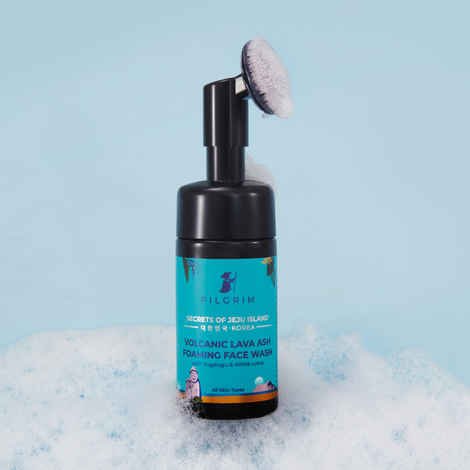 Buy Pilgrim Volcanic Lava Ash Foaming Face Wash, 120 ml - Purplle