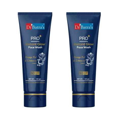 Buy Dr.Batra`s PRO+ Instant Glow Face Wash 100 g (Pack of 2) - Purplle