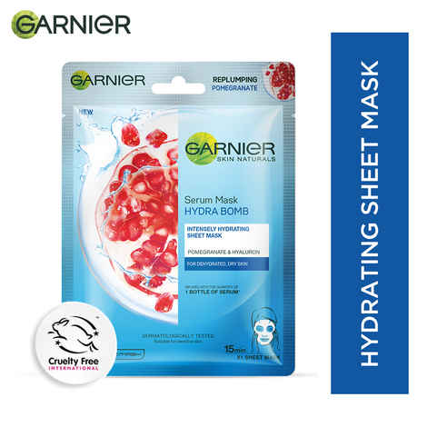Buy Garnier Skin Naturals Hydra Bomb Serum Sheet Mask (Blue) (28 g) - Purplle