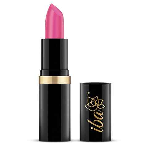 Iba Pure Lips Moisturizing Lipstick Shade A70 Royal Pink, 4 gm | Intense Colour | Highly Pigmented and Creamy Long Lasting | Glossy Finish | Enriched with Vitamin E | 100% Natural, Vegan & Cruelty Free