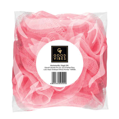 Buy Good Vibes Loofah - Peach (1Pc) - Purplle