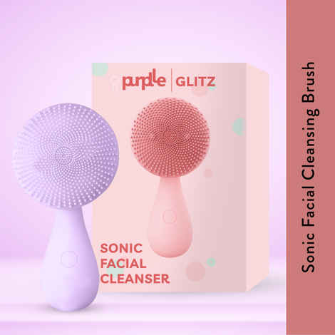 Buy Purplle Glitz Sonic Facial Cleanser | Face Appliance | Smoothening | Exfoliating | Portable | Removes dead skin cells | Multiple speeds 1 Pc - Purplle