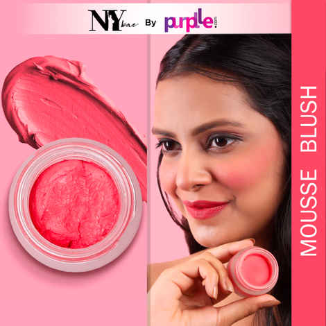 Buy NY Bae Mousse Blush - Orange Sunset 05 (10 gm) | Orange | Natural Matte Finish | Satin Soft | Highly Pigmented | Lightweight | Super Blendable - Purplle