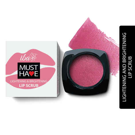 Buy Iba Must Have Lightening & Brightening Lip Scrub for Dry Lips, Chapped & Smoker Lips | Enriched with Shea Butter & Rosehip Oil For Exfoliate Lips, Nourishes & Reduce Pigmentation | Vegan & Cruelty Free | Paraben & Sulfate Free, 8g - Purplle