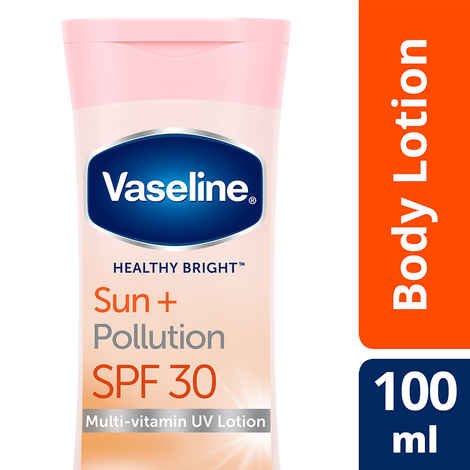 Buy Vaseline Sun + Pollution Protection SPF 30 Body Lotion, Upto 30X Sun Protection, 100 ml - Purplle