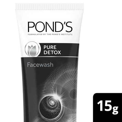 Buy Pond's Pure Detox Anti-Pollution Purity Face Wash With Activated Charcoal, 15 g - Purplle