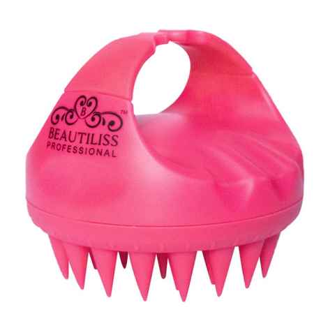 Buy Beautiliss Professional Pink Scalp Massager & Scrub Shampoo Brush 1 Pc - Purplle