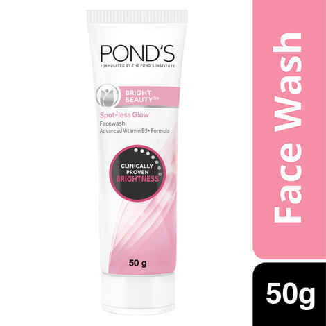 Buy Pond's Bright Beauty Spot-less Glow Face Wash With Vitamins (50 g) - Purplle