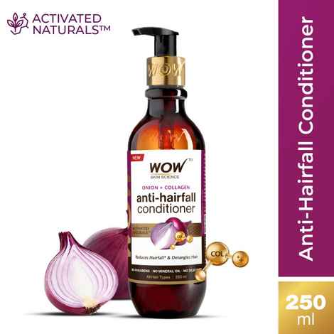 Buy WOW Skin Science Onion & Collagen Anti-Hairfall Conditioner | Reduces Hairfall | Detangles Hair | Smoothens Hair | Reduces Hair Breakage | Strengthens Weak Hair Strands | Boosts Hair Thickness | New & Improved Formulation- 250 ml - Purplle