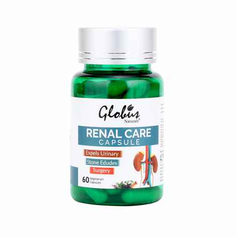 Buy Globus Naturals Renal Care Ayurvedic Capsules for kidney Stone, Urinary tract 60 Vegetarian Capsules - Purplle