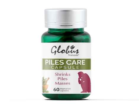 Buy Globus Naturals Piles Care Capsules For Piles And Fissures Relief 60 Vegetarian Capsules - Purplle