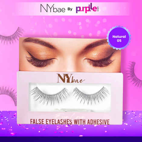 Buy NY Bae Eye Love False Eyelashes | Easy Application | Comfortable | Long Staying - Natural 05 - Purplle