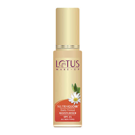 Buy Lotus Make-Up Nutraglow Daily Tinted Moisturiser Fresh Ivory | SPF 25 | Flawless Finish | Evens Skin Tone | 50ml - Purplle