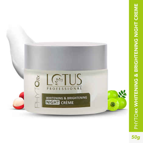 Lotus Professional PhytoRx Whitening & Brightening Night Cream | All skin types | Night Repair cream | 50g