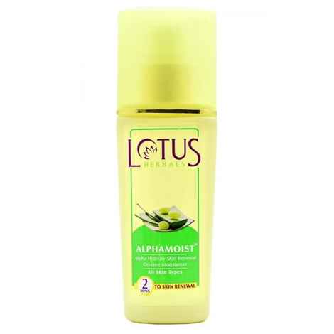 Buy Lotus Herbals Alphamoist Alpha Hydroxy Skin Renewal Oil-free Moisturiser | For All Skin Types | 80ml - Purplle