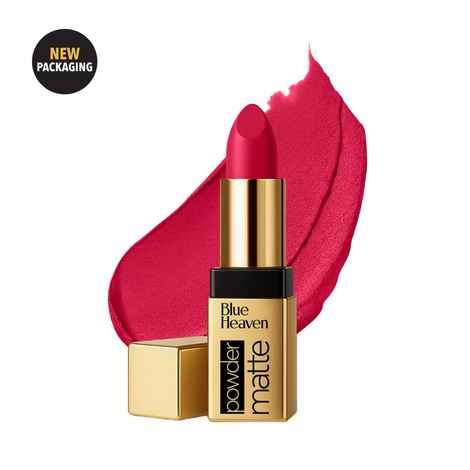 Buy Blue Heaven Powder Matte Lipstick for Women | Highly Pigmented | Light Weight | Creamy & Comfortable Buttery Texture | Luxe Matte Finish | Spicy Red | 3.5 gm - Purplle