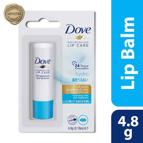 Dove International Hydro Nourishing Lip Care | Lip Balm | 24 hours Hydration | Imported | 4.8gm