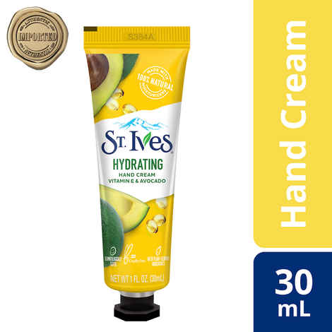 Buy St. Ives Hydrating Vitamin E & Avocado Hand cream |100% Natural Moisturizers (Imported) | 30ml - Purplle