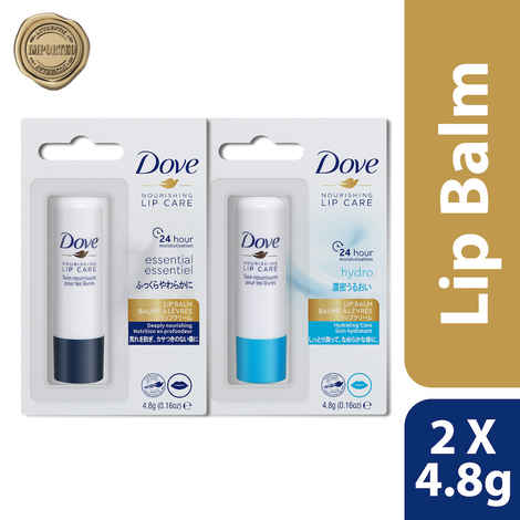 Buy Dove International Essential + Hydro Lip Balm | Lip care | 24 hours Hydration | Imported |4.8gms (PO2) - Purplle