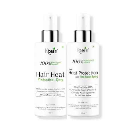 Buy Combo ktein 100% Plant Based Natural Hair Heat ProtectionSpray + Ktein 100% Plant Based Natural Hair Heat Protection With xtra Shine Spray - Combo of 2 - Purplle
