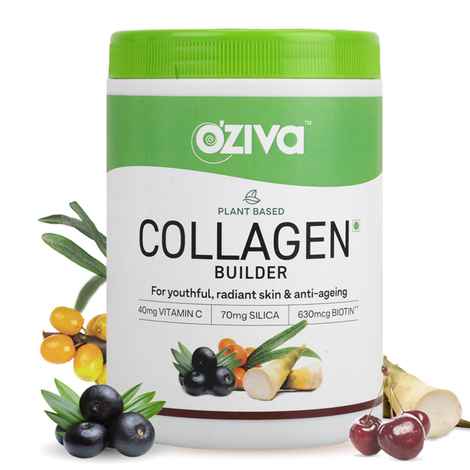 Buy OZiva Youthful Skin Combo (Plant Based Collagen Builder + Skin Vitamins) Combo of 2 - Purplle