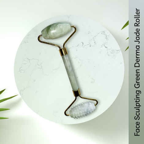 Buy Purplle Face Sculpting Green Derma Jade Roller - Purplle