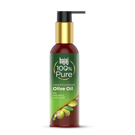 Buy Bajaj 100% Pure Olive Oil | Virgin & Cold Pressed |Prevents Hair Loss |Oil | 200ml - Purplle