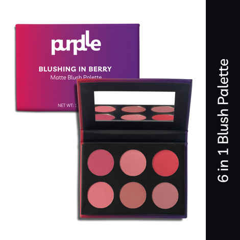Buy Purplle Blushing in Berry - Matte Blush Palette (10.5 gm) - Purplle