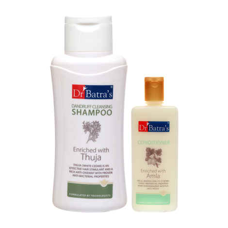 Buy Dr Batra's Dandruff cleansing Shampoo 500 ml and Conditioner 200 ml (Pack of 2 Men and Women) - Purplle
