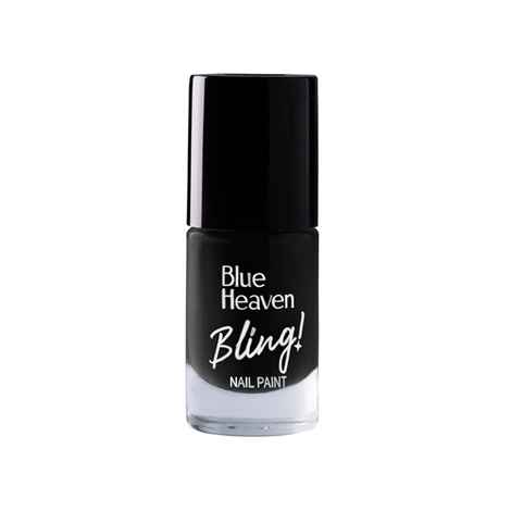 Buy Blue Heaven Bling Nail Paint - 104 Black Night, 8ml - Purplle