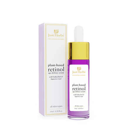 Buy Just Herbs Plant-based Retinol/Bakuchiol Anti-aging Day & Night Face Serum For Fine Lines,Wrinkles and Dark Spots,Suitable for Men & Women - 15 ml - Purplle