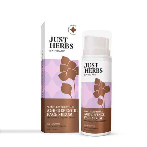Buy Just Herbs Plant-based Retinol/Bakuchiol Anti-aging Day & Night Face Serum For Fine Lines,Wrinkles and Dark Spots,Suitable for Men & Women - 30 ml - Purplle