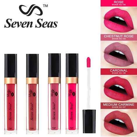 Buy Seven Seas Matte Me Liquid Lipstick Combo Pack Of 4 - Purplle