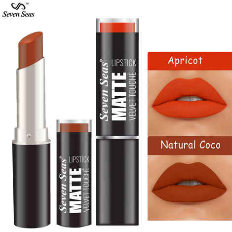 Buy Seven Seas Matte Velvet Touch Lipstick Combo Pack Of 2 - Purplle