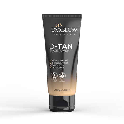 Buy OxyGlow Herbals D-Tan Face Wash,100 gm, Anti-tan, Exfoliate dead-cells - Purplle