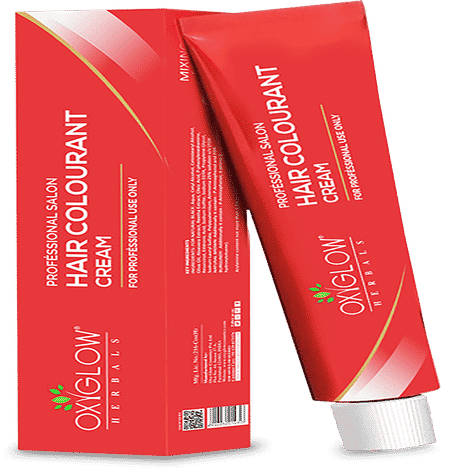 Buy OxyGlow Herbals Hair Colourant Cream-Black,90 gm,Natural Color,Soft Hair - Purplle