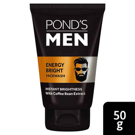 Buy Pond's Men Energy Bright Anti-Dullness Facewash With Coffee Bean (50 g) - Purplle