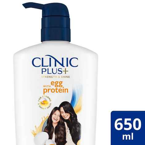Buy Clinic Plus Strength & Shine With Egg Protein Shampoo 650 ml - Purplle