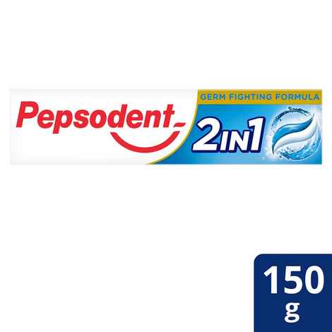 Buy Pepsodent 2 in 1, Dual Action Toothpaste, Combination of Paste & Gel 150 g - Purplle