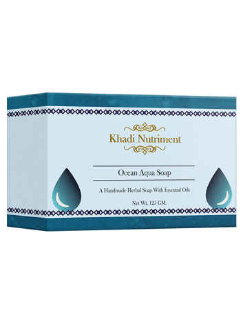 Buy Khadi Nutriment Ocean Aqua Soap,125 gm Soap for Unisex (Pack of 1) - Purplle