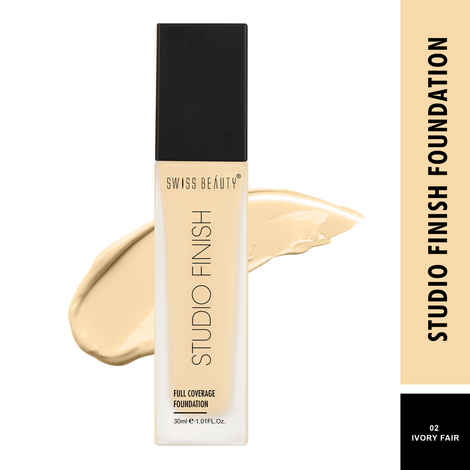 Buy Swiss Beauty Studio Finish Full Coverage Foundation - IVORY FAIR - 2 - 30 ml - Purplle